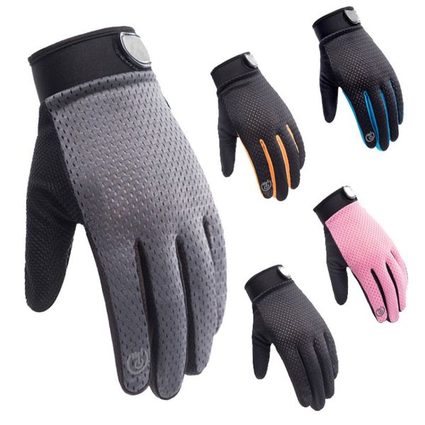 

windproof touch screen sports gloves non-slip fitness cycling gloves, Black