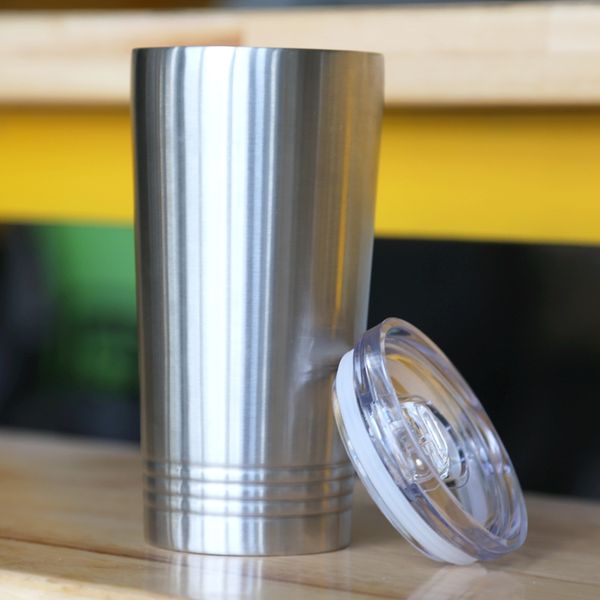 

sea shipping 16oz straight tumbler stainless steel skinny tumbler double walled vacuum with spiral pattern and silide lid