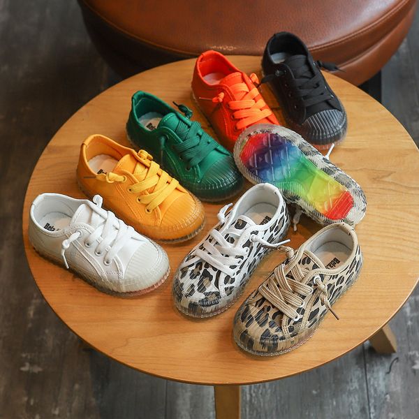 

Детская обувь Конструктор Big Kids Обувь Мальчики Девочки Кроссовки Chaussures Enfants Leopard Ж