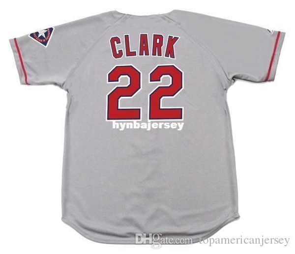 

custom #22 will clark texas stitched 1996 majestic vintage away baseball jersey retro mens jerseys running
