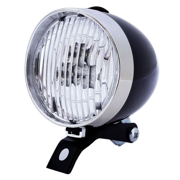 

retro bicycle bike front light headlight 3 led vintage lamp