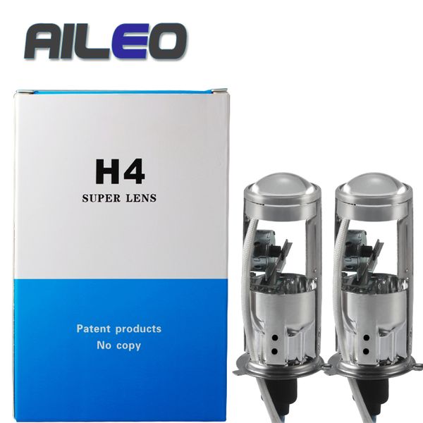 

aileo 2018 car modeling 6000k 4300k 8000k xenon h4 mini projector lens lhd rhd for hid headlamp h4 easy to install 55w 10000lm