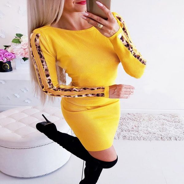 

autumn winter ol office lady elegant dress women new long sleeve ladies stretch bodycon dress flat long gradient tunic dresses, White;black