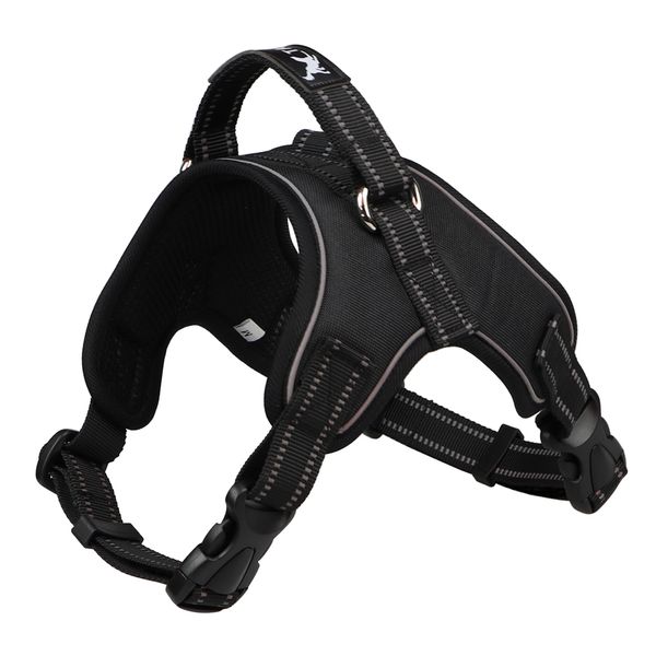 

no pull dog puppy harness soft adjustable reflective comfortable vest for medium,large,small dog
