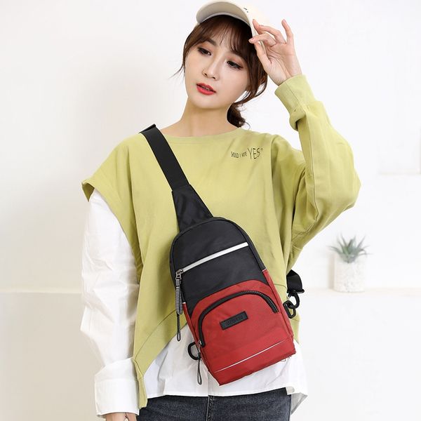 

wenyujh мужчины женщины водонепроницаемые сумки мода открытый crossbody сумка с интерфейсом мода спорта пакеты защиты от кражи мужчин грудь