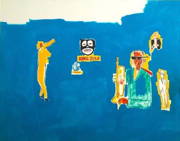 

jean michel basquiat " king zulu " 1986 home decor handcrafts /hd print oil painting on canvas wall art canvas pictures 200307