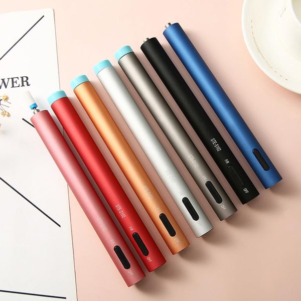 

12000 rpm usb rechargeable electric nail art drill pen with led light polish grinding manicure pedicure tools professional, Silver