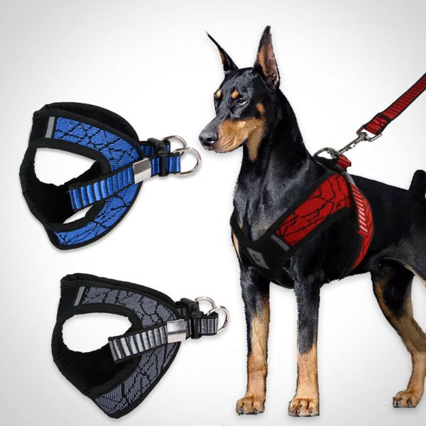 

2019 Newest Hot No-pull Sport Reflective Dog Harness Leads For Small Medium Dog Training Vest Harness