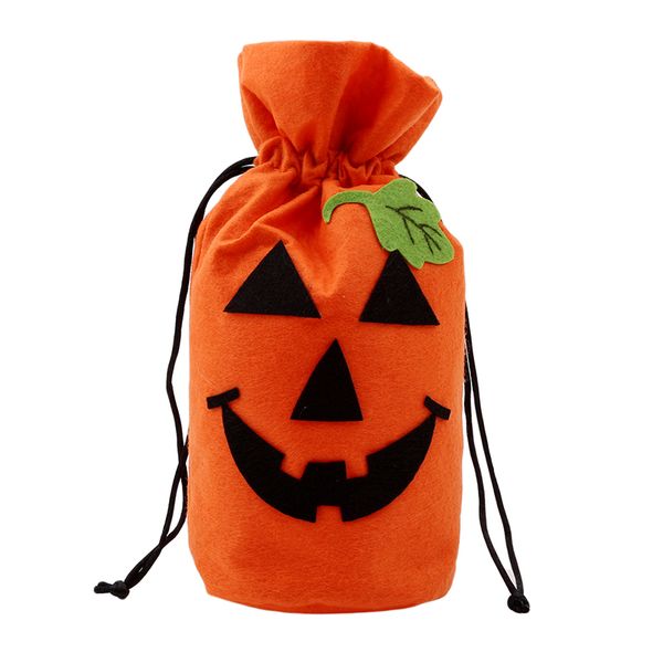 

halloween style festival pumpkin black smile face white ghost beam port packing drawstring bags candy gift bags pouches