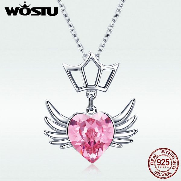 

wostu 2020 new 925 sterling silver yearning far away pendant necklaces for women celebration birthday brand jewelry gift dxn310