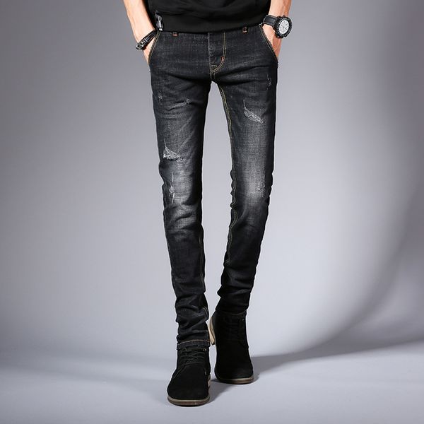 

men's jeans casual spring autumn rapped strech nice skinny men, Blue