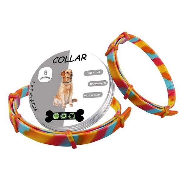 

2020 aluminum boxed pet deworming flea collars cats and dogs flea repellent collars cats and dogs