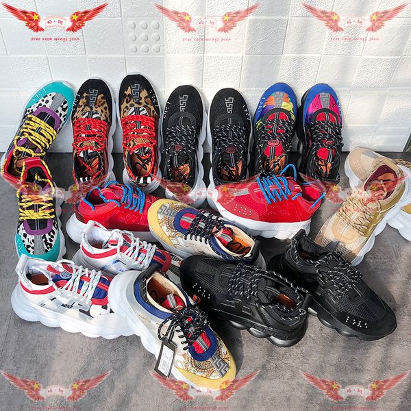 

2019 all color chain reaction neaker luxury de igner neaker fa hion di trict hoe ize 35 46 dhl hipping