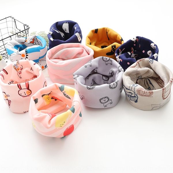 

children's double-layer thickened baby's collar boutique children's double-layer scarf scarf thickened baby's collar bou, Red;brown