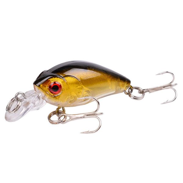 

4.5cm 4g mini transparent plastic fishing lures bait minnow crankbaits 3d eye artificial lure bait 9 colors per set