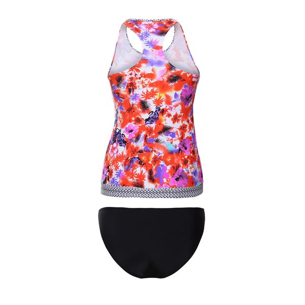 

дикий пляж этнический принт 2шт купальник танкини, White;black