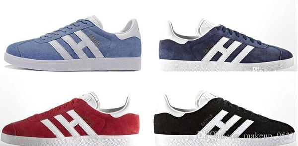 

2018 Унисекс GAZELLE Классические Повседневные Плоские Туфли Замшевые Кроссовки На От