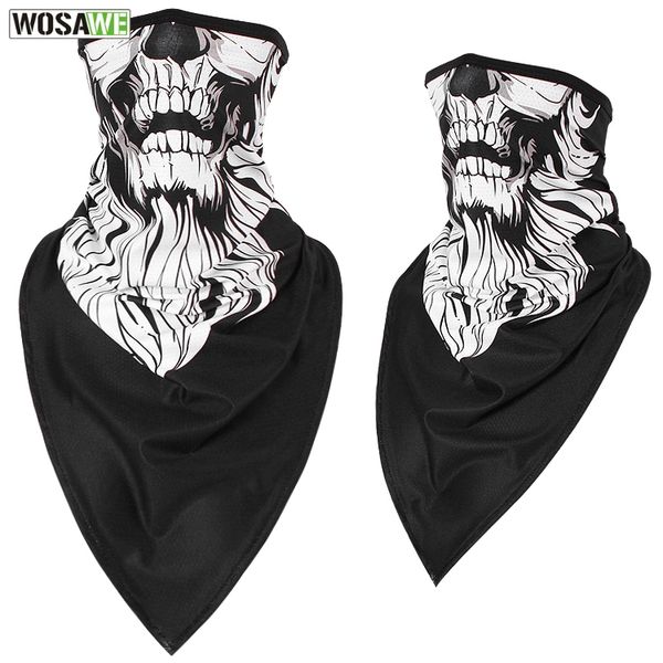 

motorcycle balaclavas windproof moto mask half face printing mask ski neck scarf cycling triangle scarf face shield bandanas