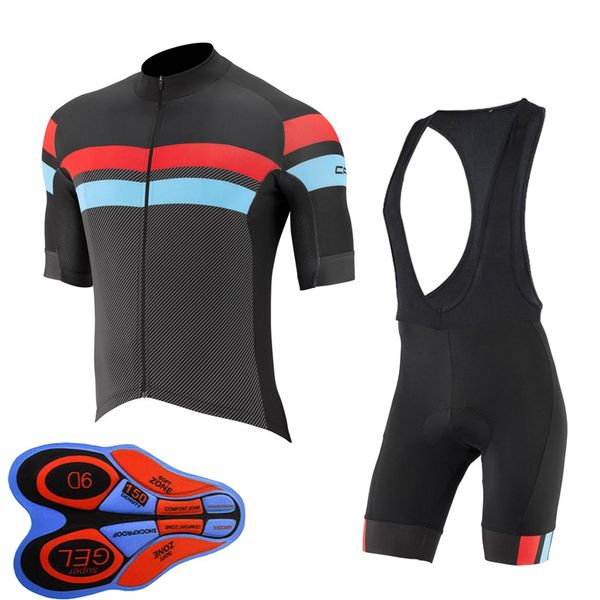 Maglia da ciclismo da uomo CAPO Team 2021 Camicia a maniche corte estiva / pantaloncini con bretelle Maillot Ciclismo Completi da bicicletta Quick dry Abbigliamento da bici Y210324