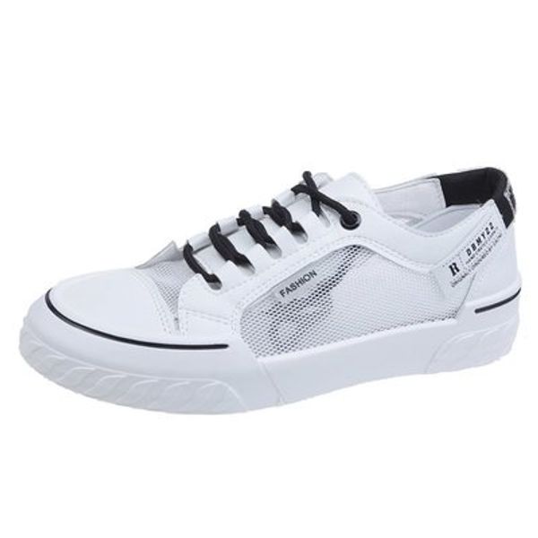 

2020 autumn new small white shoes shoes casual wild mesh large size flat, Black