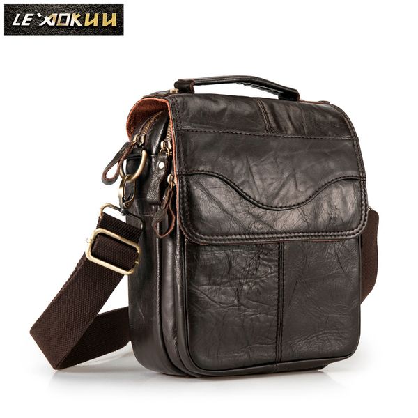 

оригинальный кожаный мужской моды повседневный tote сумка дизайн satchel crossbody одно плечо сумка tablet чехол для мужчин 144