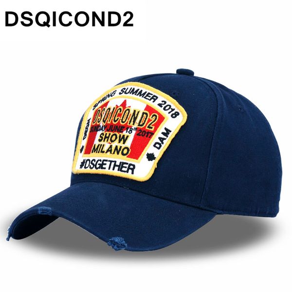 

DSQICOND2 Maple Leaf Cotton Бейсболки DSQ Letters высокого качества Cap Мужчины Женщины Настраиваем