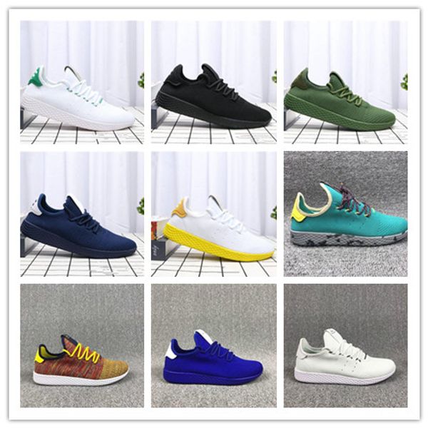 

Pharrell Williams x Stan Smith кроссовки для мужчин многоцветный теннис HU Primeknit дышащий бегун л