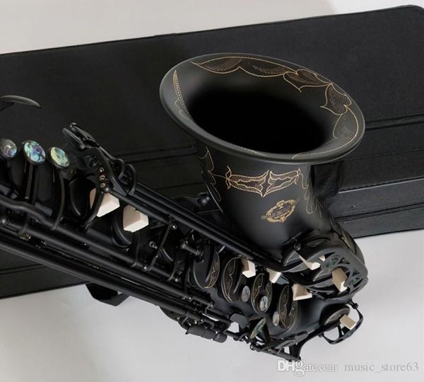 

professional new japanese suzuk tenor saxophone b flat music woodwide instrument black nickel gold sax gift