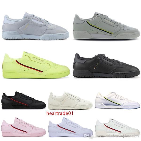 

powerphase calabasas continental 80 casual shoes kanye west black pink semi-frozen yellow grey women mens trainer sports sneakers 36-45