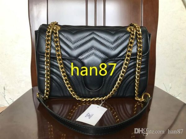 

marmont shoulder bags women chain crossbody bag handbags new designer purse female message bag