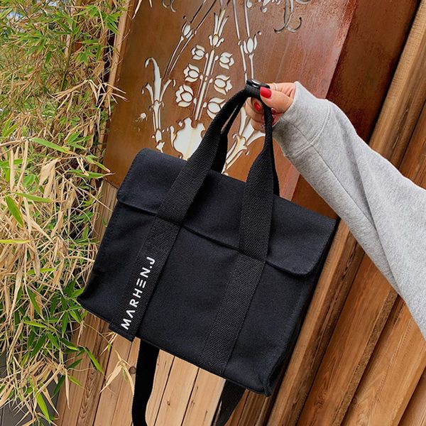 

women's canvas shoulder bags woman cotton shopping bags soft handbag casual cloth tote schoolgirl bag ladies shopper bags t200408