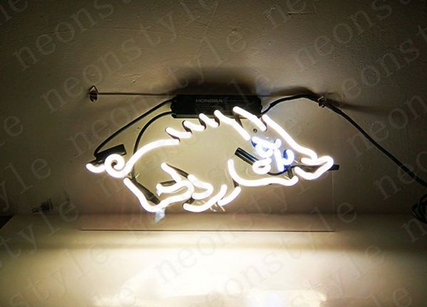 

boar pig gift neon signs light real glass tube beer bar pub shop decorate homeroom girlsroom party decor bulbs sign 14 inch