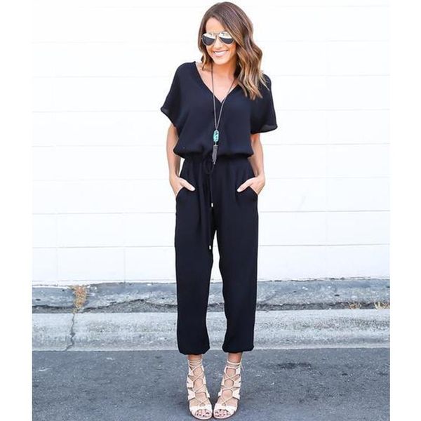 

women bodysuit short sleeve clubwear playsuit bodycon night club party summer fashion female jumpsuit romper elegant s-xl, Black;white