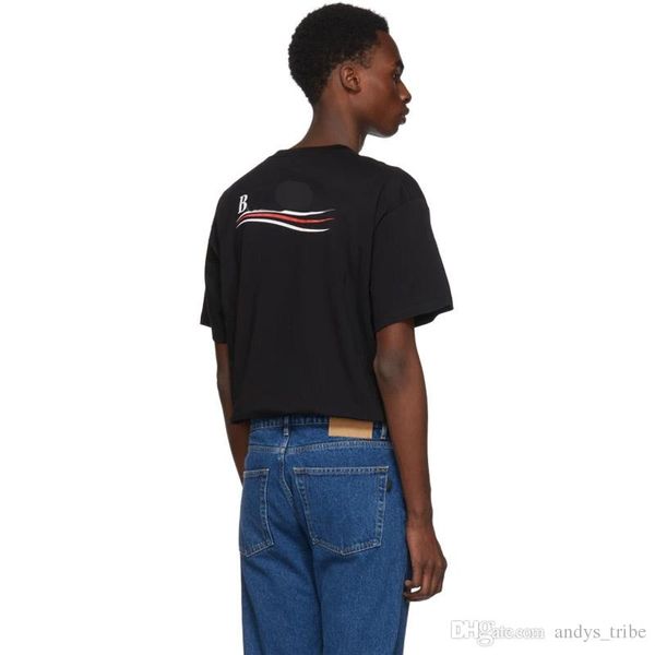 

роскошный европейский cola wave tee bb letter printing высокое качество мужчины и женщины пара удобные свободные футболки hfwptx147, White;black