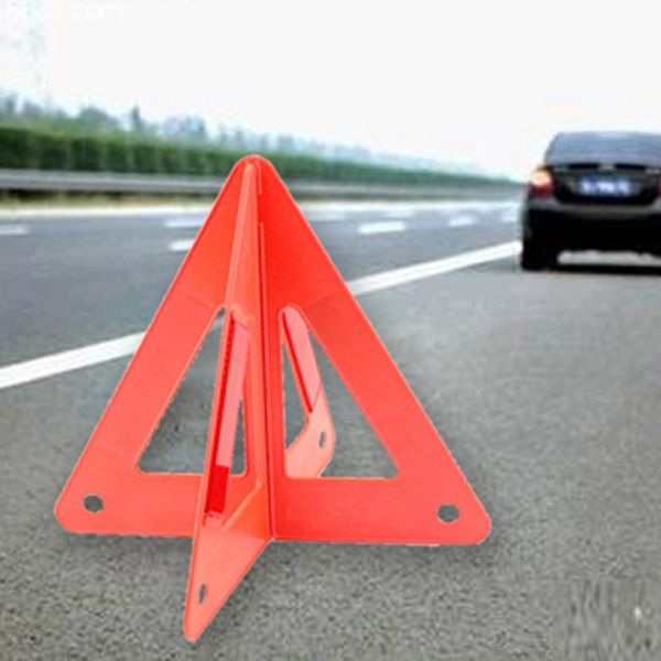 

car warning triangle reflective sign triangle road emergency breakdown safety foldable reflective roadside lighting