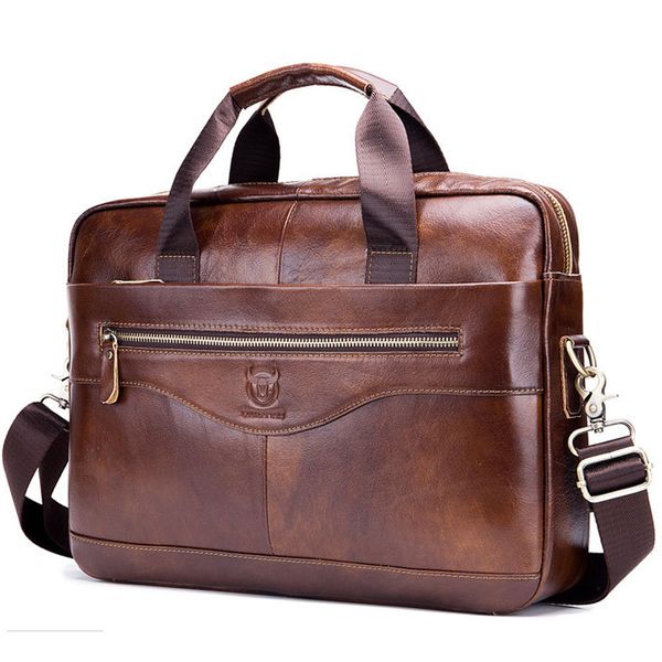 

retro men's one-shoulder slung mens bag genuine leather multi-function portable briefcase hand bags male casual tote handbags