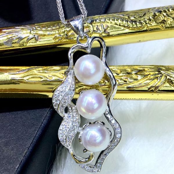 

diy аксессуары s925 серебряного кулон оправа gorgeous сан - чж инкрустированной подвеска полуфабрикаты, Silver