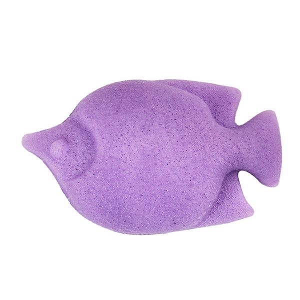 

natural konjac fish shape facial puff face cleanse washing sponge exfoliator cleansing sponge puff facial cleanser