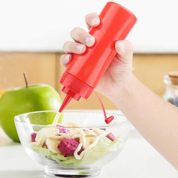 

plastic squeeze bottle condiment dispenser tomato sauce salad dressing mustard safe convenient ketchup cruet storage bottles new