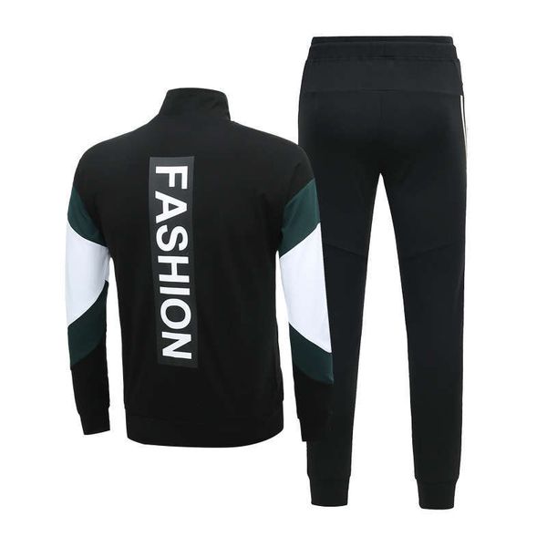 

new mens tracksuits designer autumn brand tracksuits for men 2pcs pants+coats long sleeve pants men clothing l-5xl high quality, Gray