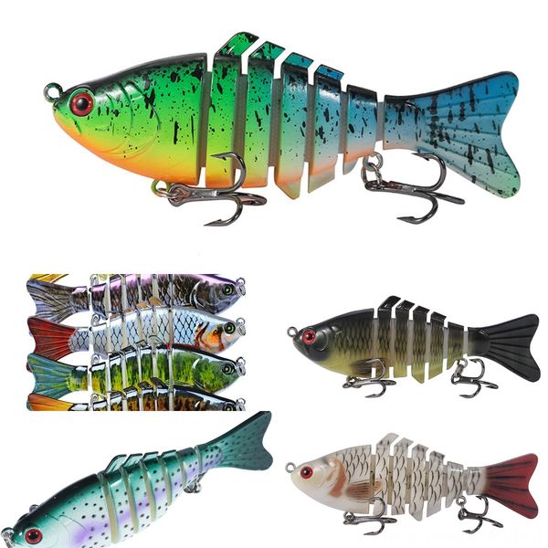 

1pqn3 10cm luya hard bait fishing 15g built-in steel ball bionic bait long sfake bait