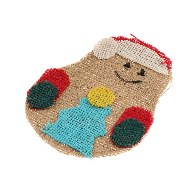 

1 pieces lovely santa claus tableware holder cutlery bags table decoration