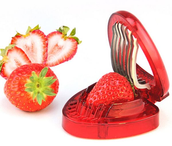 

горячий десерт фрукты клубника slicer лезвие из нержавеющей стали резак кухонный инструмент