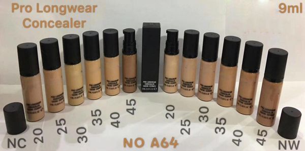 

M brand new makeup liquid foundation pro longwear concealer cache cerne 9ml foundation good quality drop hipping