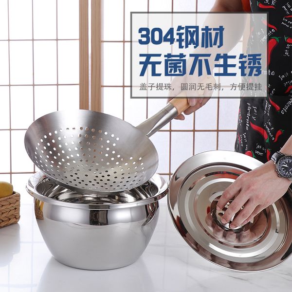 

экстра-толстые 304 из нержавеющей стали нефтегазоносного бассейна с крышкой дуршлаг filter set pigskin масло jar диао его перо выпученных ар