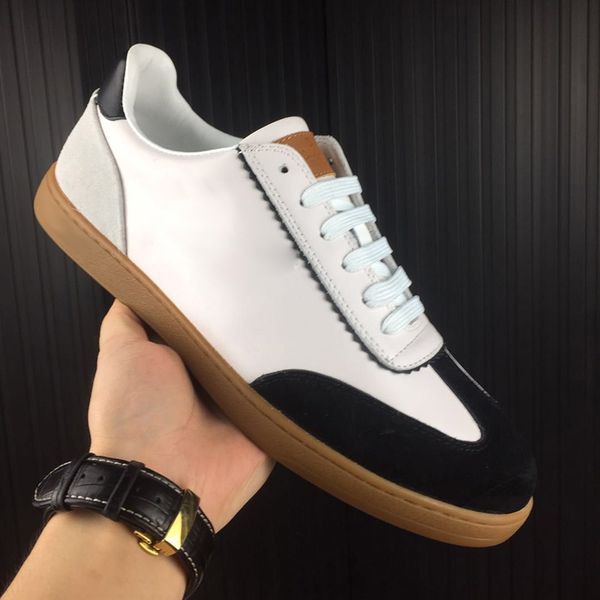

running shoes trainers for men sneakers fashion designer flat bottom sports shoes classic style white calfskin shoe party shoes size 39-45