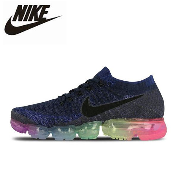 

2018 new air vapormax max vp 2.0 rainbow be true men shock running off shoes white for real quality fashion men casual sports shoes