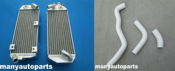 

for drz400 drz 400 sm drz400s 2002-2008 03 04 05 06 07 08 aluminum radiator & white hose new