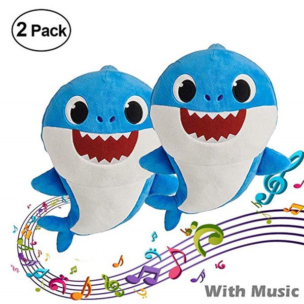 

30cm 12 039 039 baby hark mu ic plu h toy inging egli h ong 12inch tuffed plu h doll hark baby mommy daddy grandpa grandma game