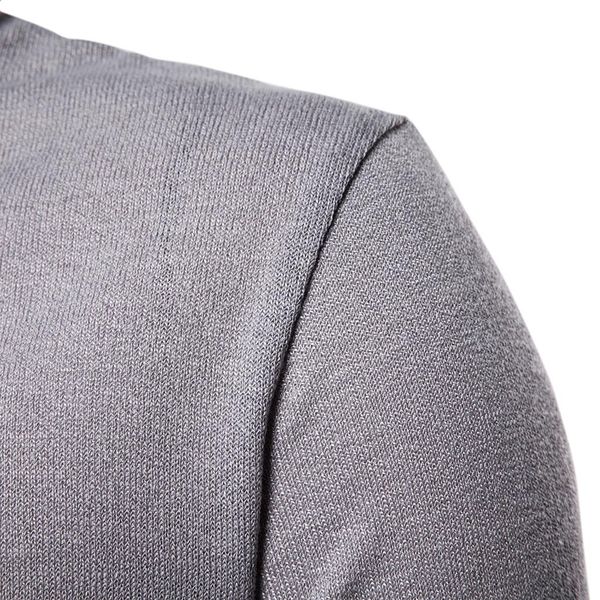 

new 2019 fashion autumn men's knitted turtleneck sweater casual male checked plaid sweaters fake two pieces pullovers knitwears, White;black
